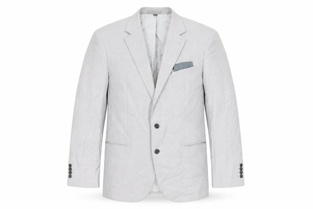 Marks & Spencer Mens Grey Polyester Jacket Suit Jacket Size 42 Regular