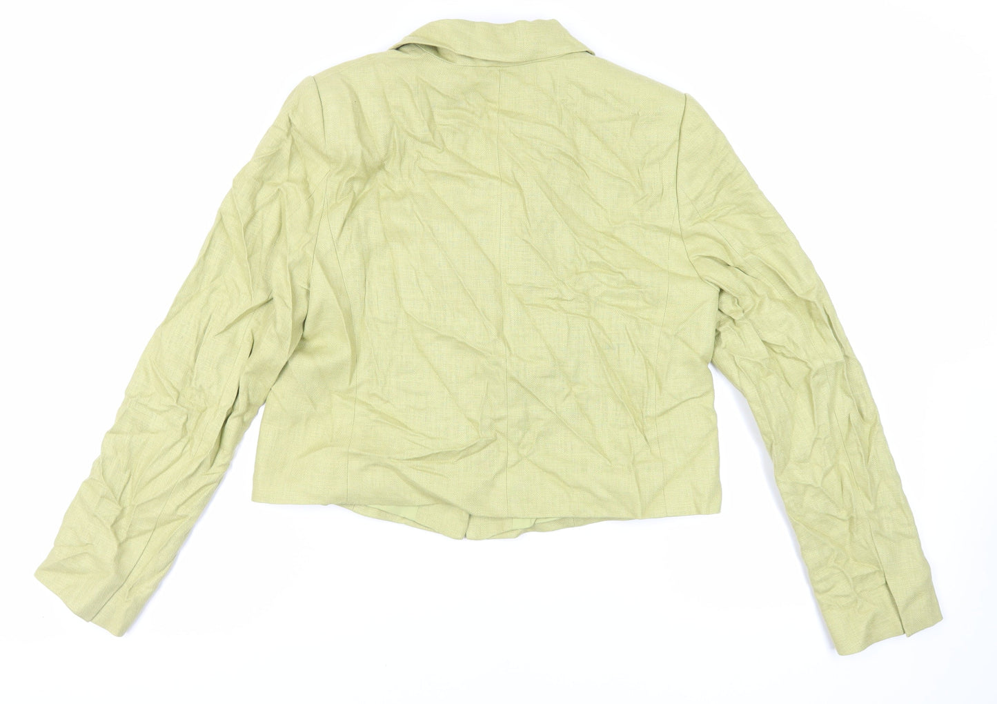 Marks and Spencer Womens Green Jacket Blazer Size 12 Button