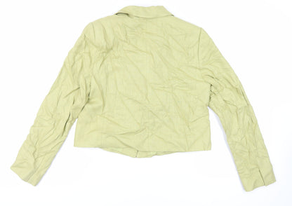 Marks & Spencer Womens Green Jacket Blazer Size 12 Button