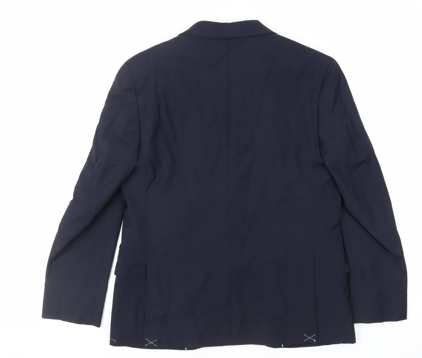 Marks and Spencer Mens Blue Wool Jacket Suit Jacket Size 40 Regular