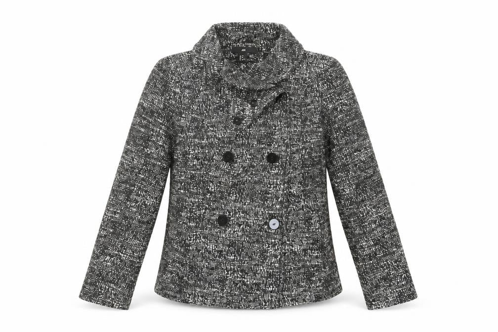 H&M Womens Grey Jacket Blazer Size 10 Button