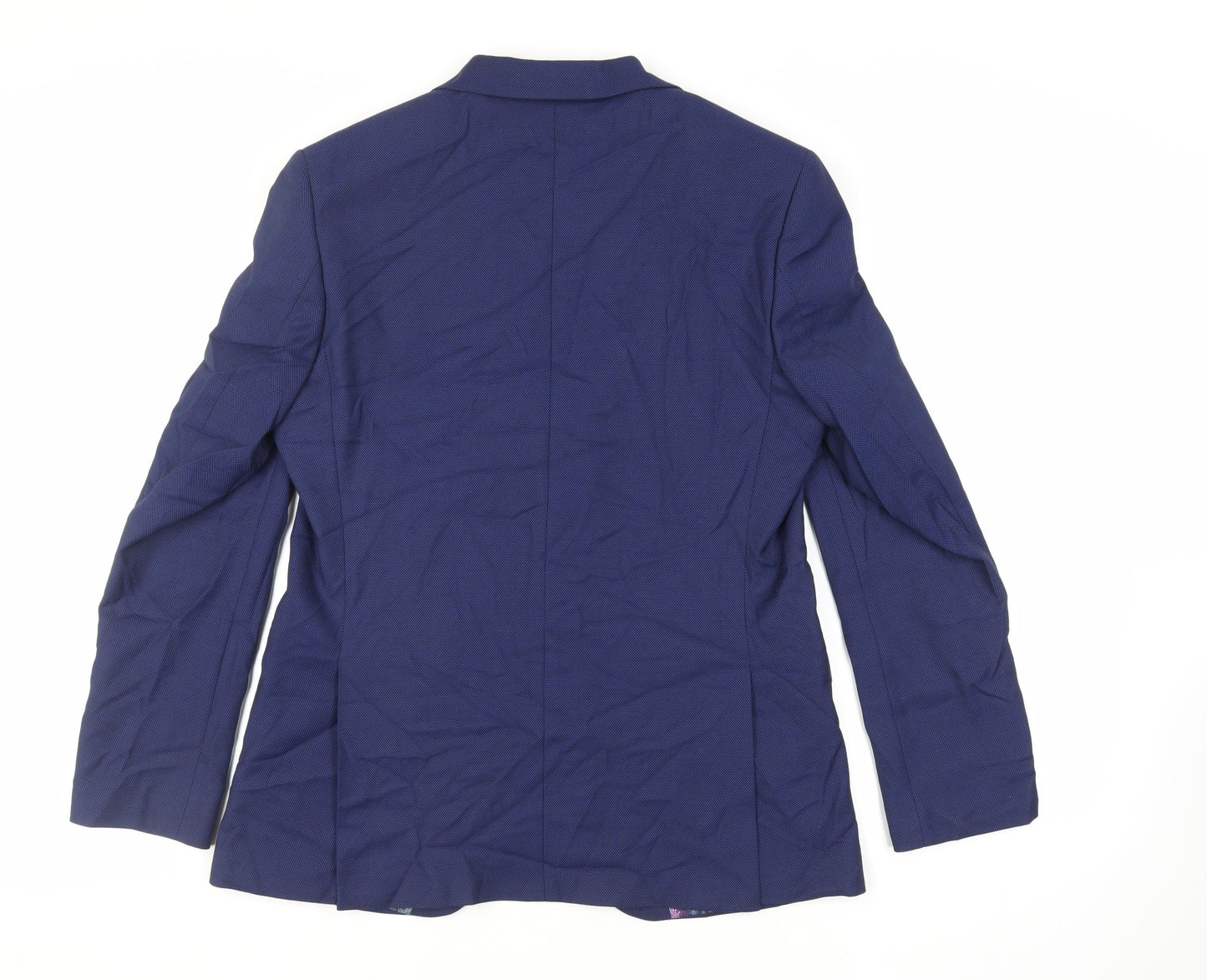 Marks and Spencer Mens Blue Polyester Jacket Suit Jacket Size 40 Regular