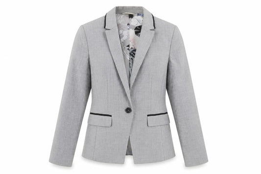 Next Womens Grey Jacket Blazer Size 10 Button
