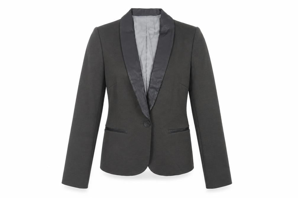 James Jeans Womens Green Jacket Blazer Size S Button