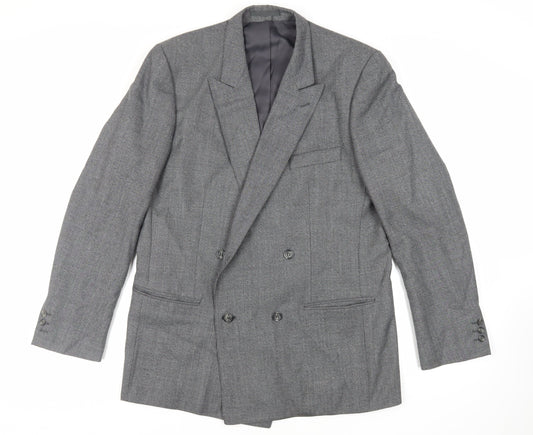 Club Member Mens Grey Polyester Jacket Suit Jacket Size 44 Regular