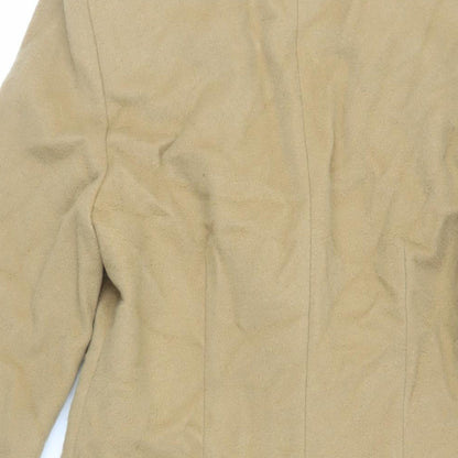 Per Una Womens Brown Overcoat Coat Size 14 Button - Unlined
