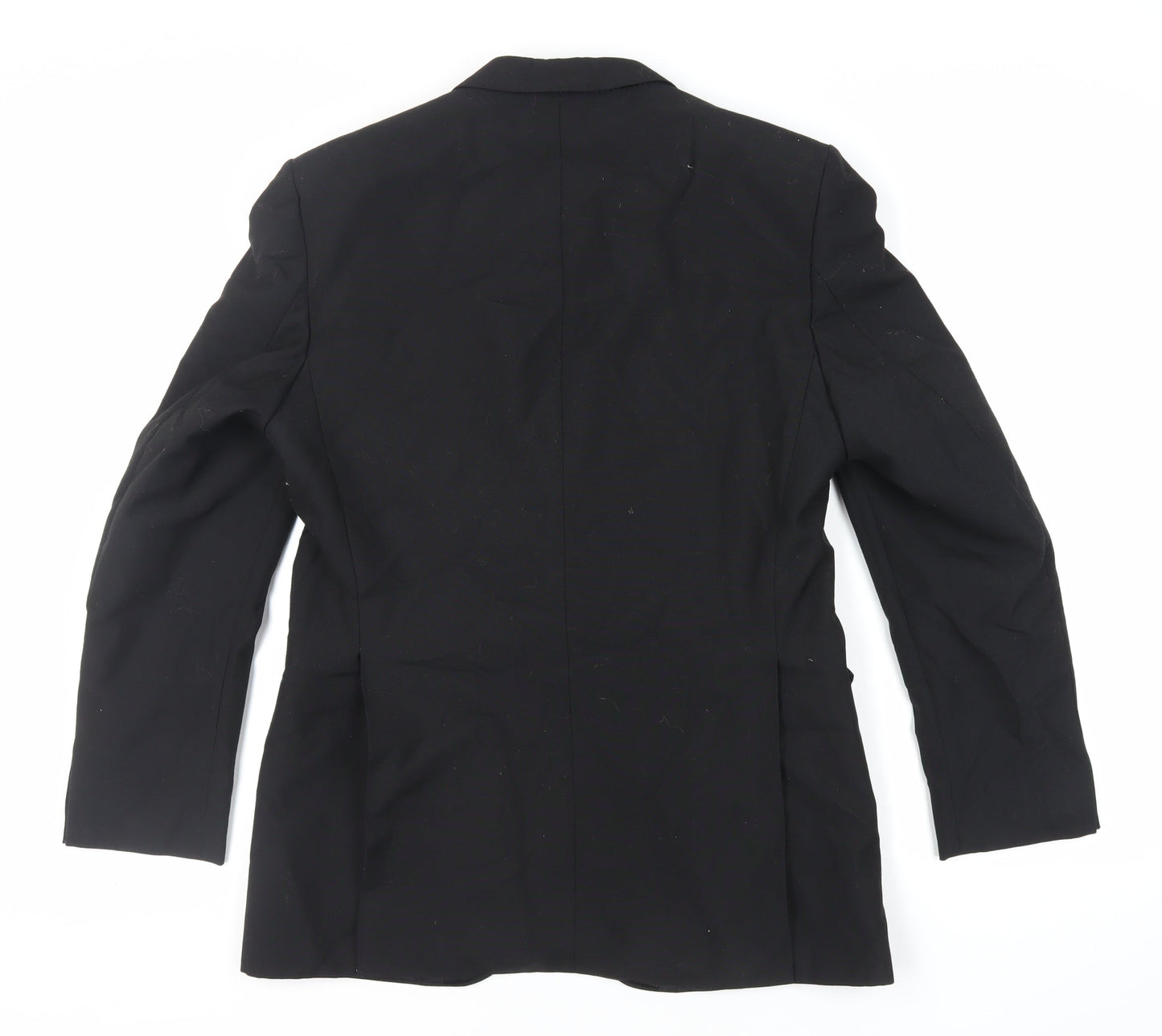 Turo Mens Black Wool Tuxedo Suit Jacket Size 40 Regular