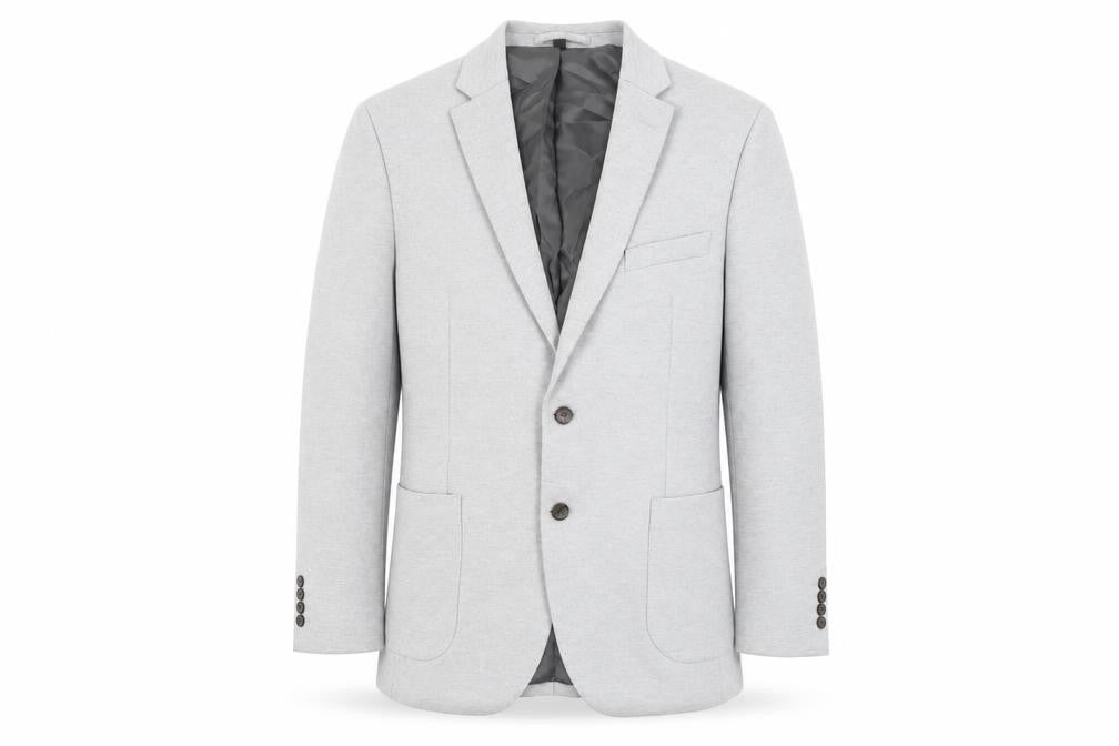 Marks & Spencer Mens Grey Polyamide Jacket Suit Jacket Size 42 Regular