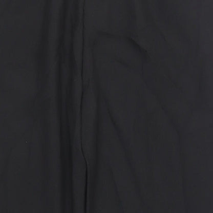 Sarah Hamilton Womens Black Polyester Trousers Size 20 L26 in Regular Zip - Zipped Pockets