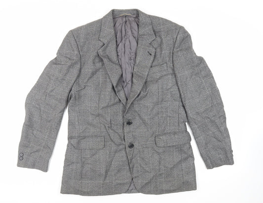 Skopes Mens Grey Polyester Jacket Suit Jacket Size 40 Regular