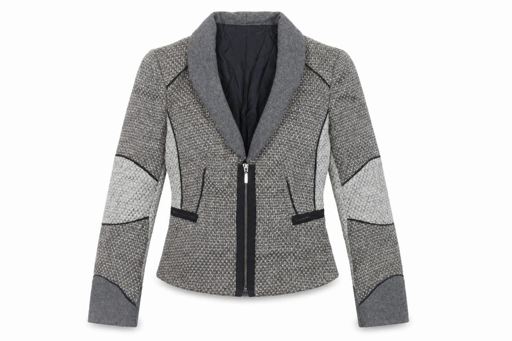 Zara Womens Grey Jacket Blazer Size XS Zip