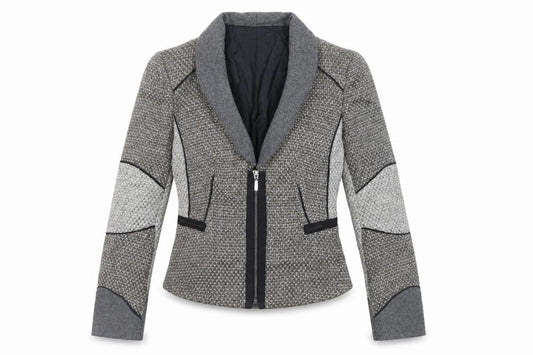 Zara Womens Grey Jacket Blazer Size XS Zip