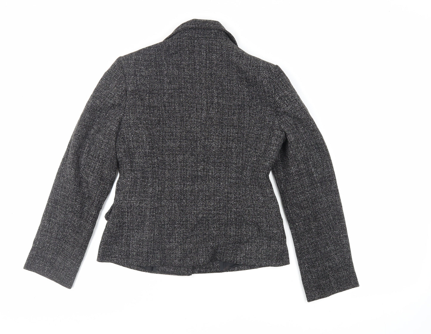 Debenhams Womens Grey Jacket Blazer Size 10 Button