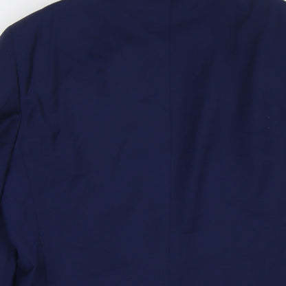Next Mens Blue Polyester Jacket Suit Jacket Size 38 Regular