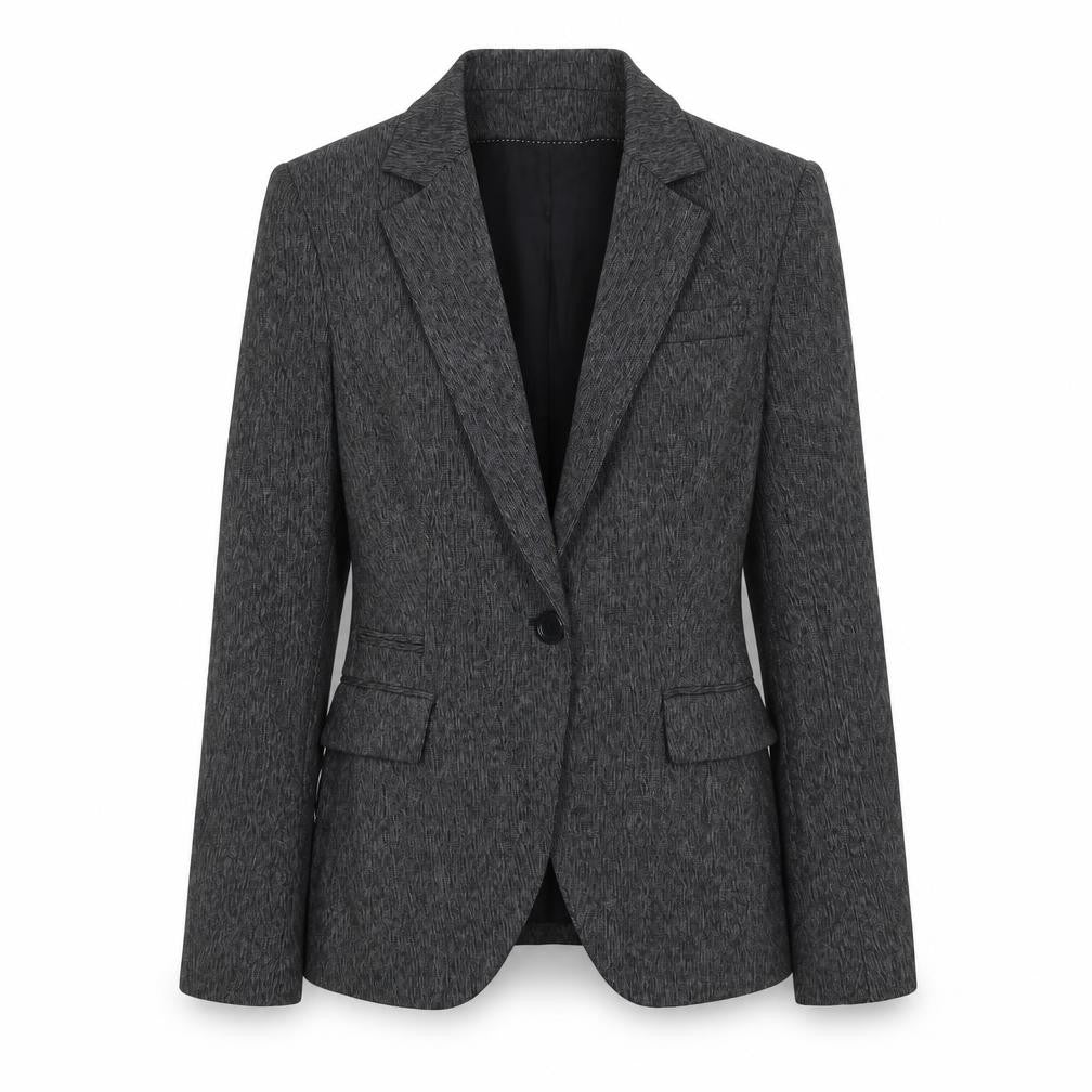Zara Womens Grey Jacket Blazer Size M Button