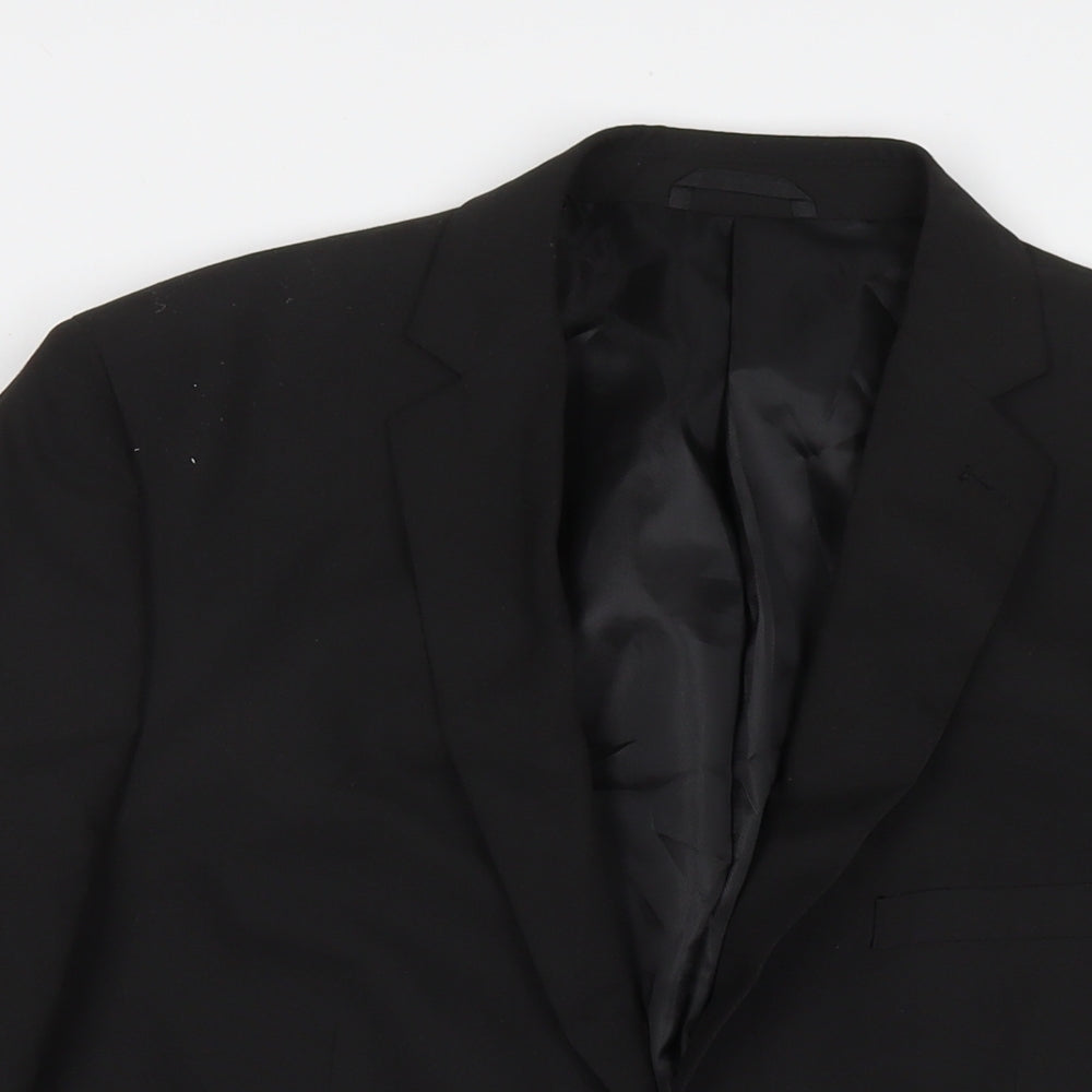 Burton Mens Black Polyester Jacket Suit Jacket Size 40 Regular