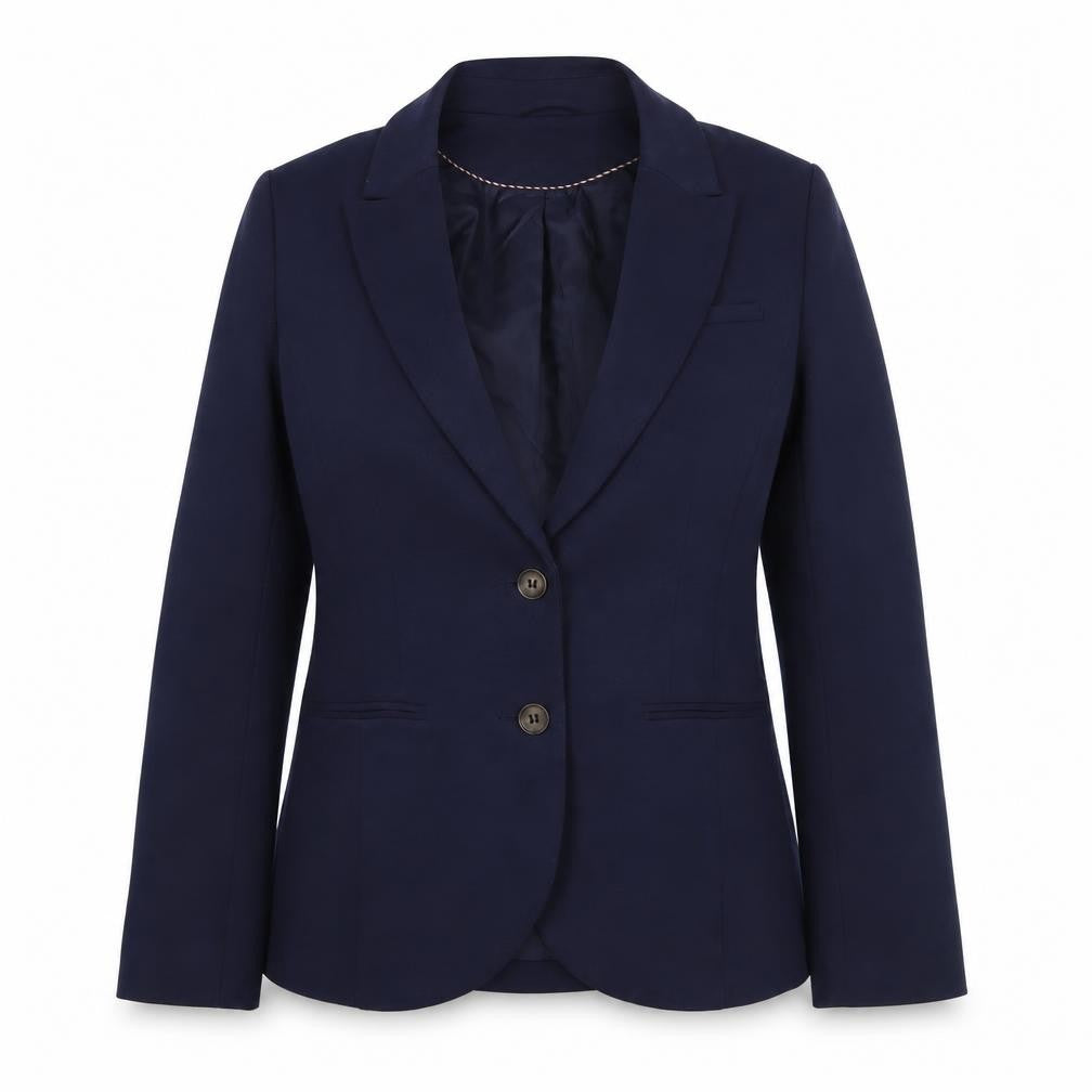 H&M Womens Blue Jacket Blazer Size 10 Button
