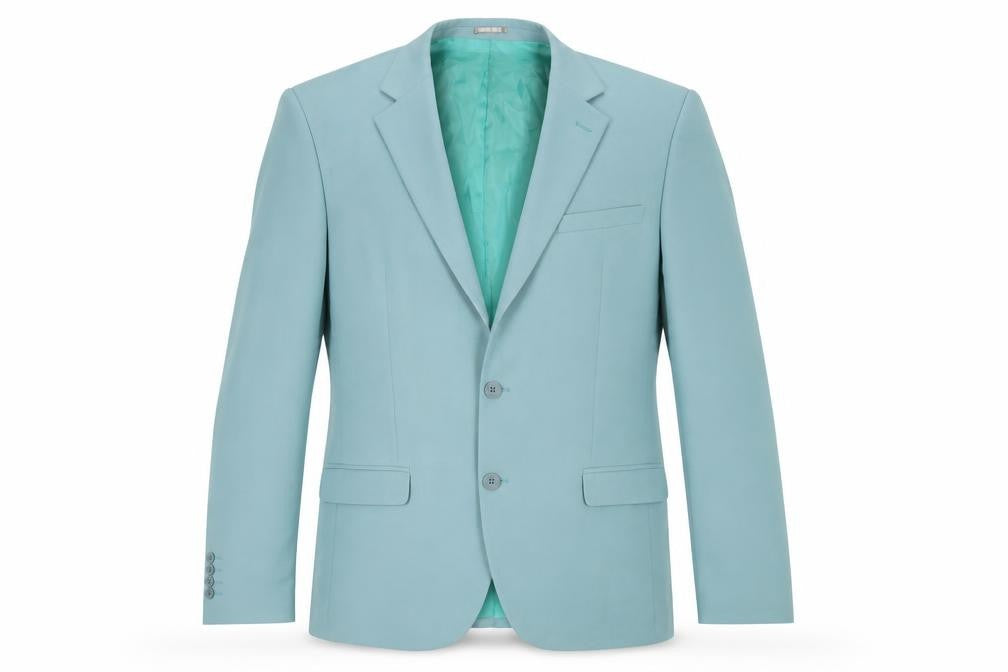 Boohoo Mens Blue Polyester Jacket Blazer Size 40 Regular