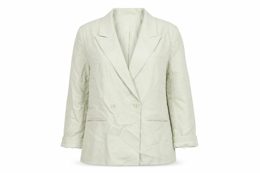 H&M Womens Beige Jacket Blazer Size S Button