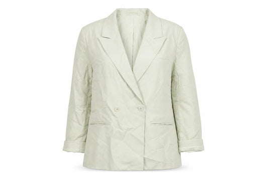 H&M Womens Beige Jacket Blazer Size S Button