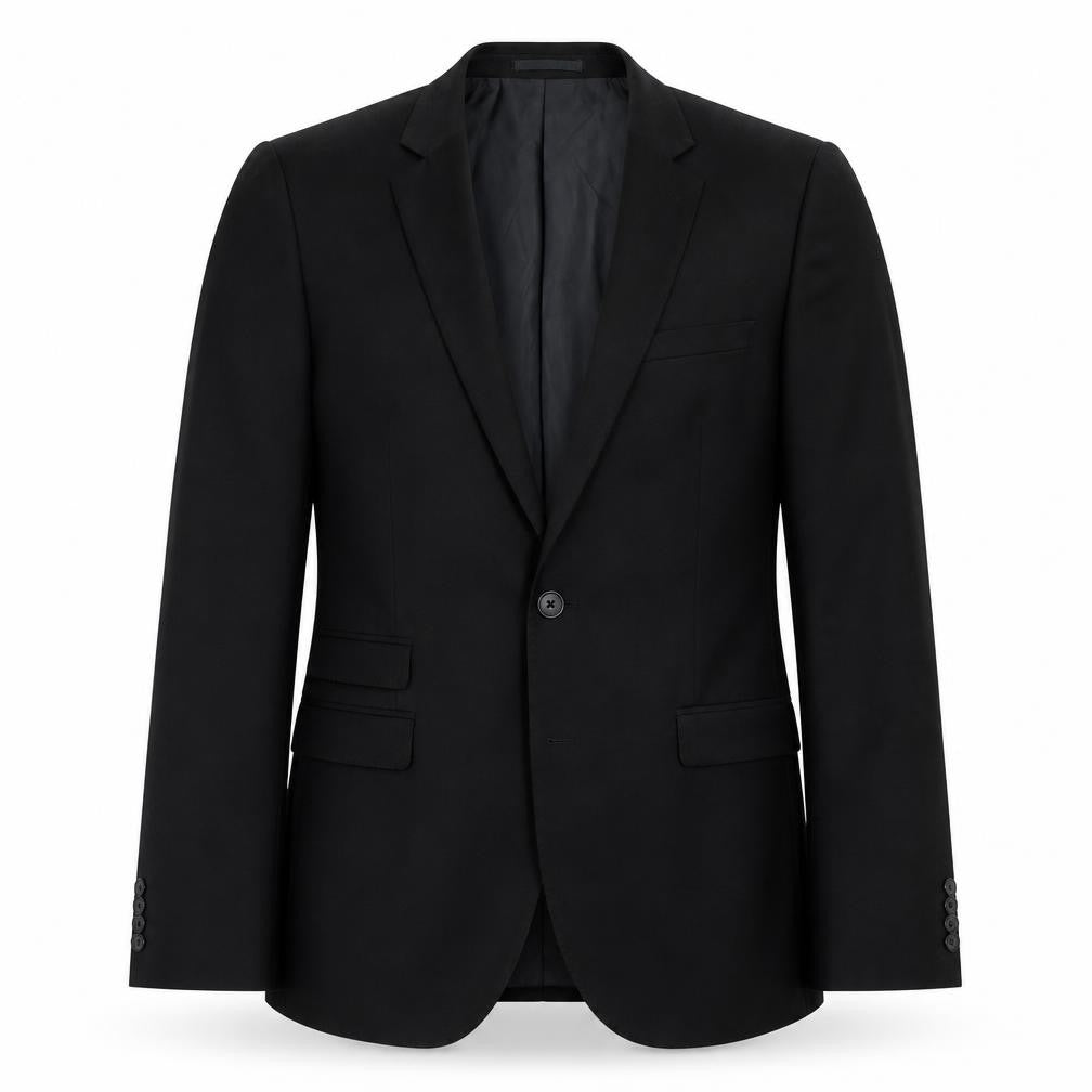 NEXT Mens Black Polyester Jacket Suit Jacket Size 38 Regular