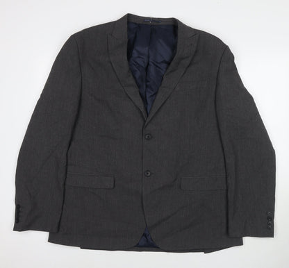 Next Mens Grey Polyester Jacket Suit Jacket Size 44 Regular