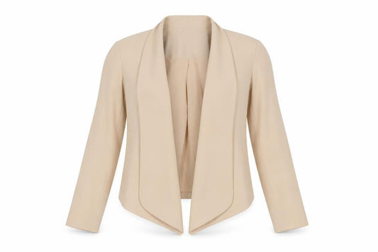 Topshop Womens Beige Jacket Blazer Size 8