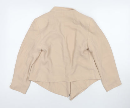 Topshop Womens Beige Jacket Blazer Size 8