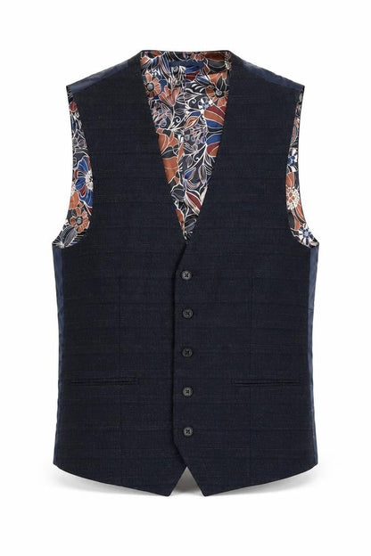 Next Mens Blue Wool Jacket Suit Waistcoat Size 38 Regular