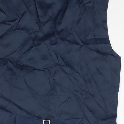 Next Mens Blue Wool Jacket Suit Waistcoat Size 38 Regular