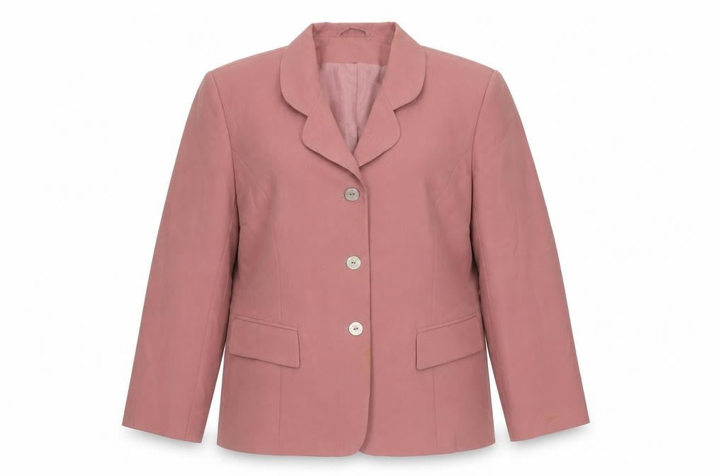 Report Womens Pink Jacket Blazer Size 18 Button