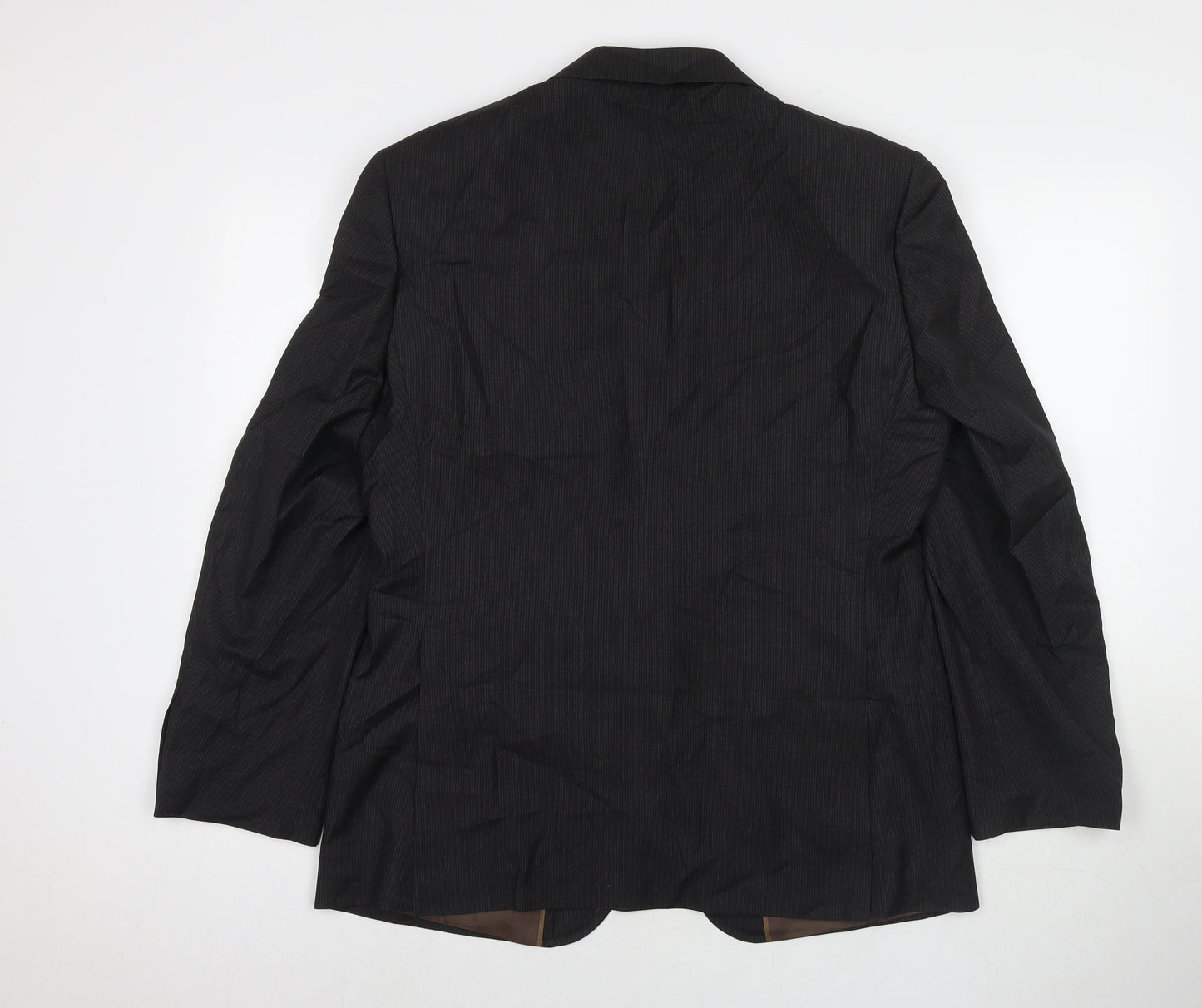 Marks and Spencer Mens Black Polyester Jacket Suit Jacket Size 40 Regular
