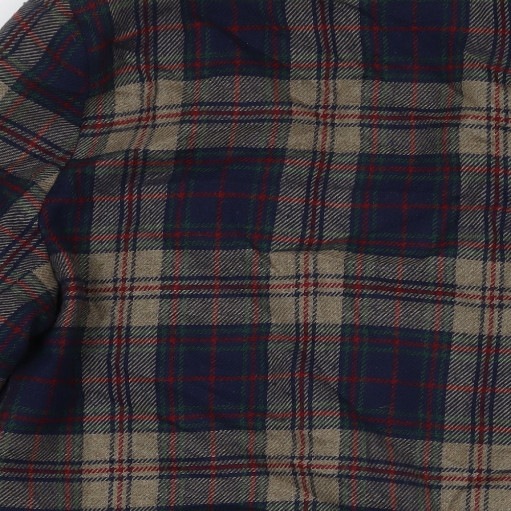 Simply French Womens Multicoloured Check Jacket Size 14 Button
