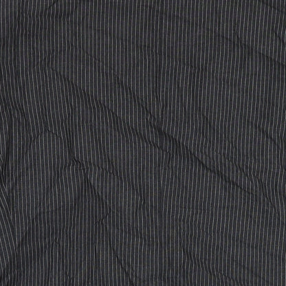 Brand and care label for Autograph men’s grey striped wool jacket suit jacket, size 46, regular