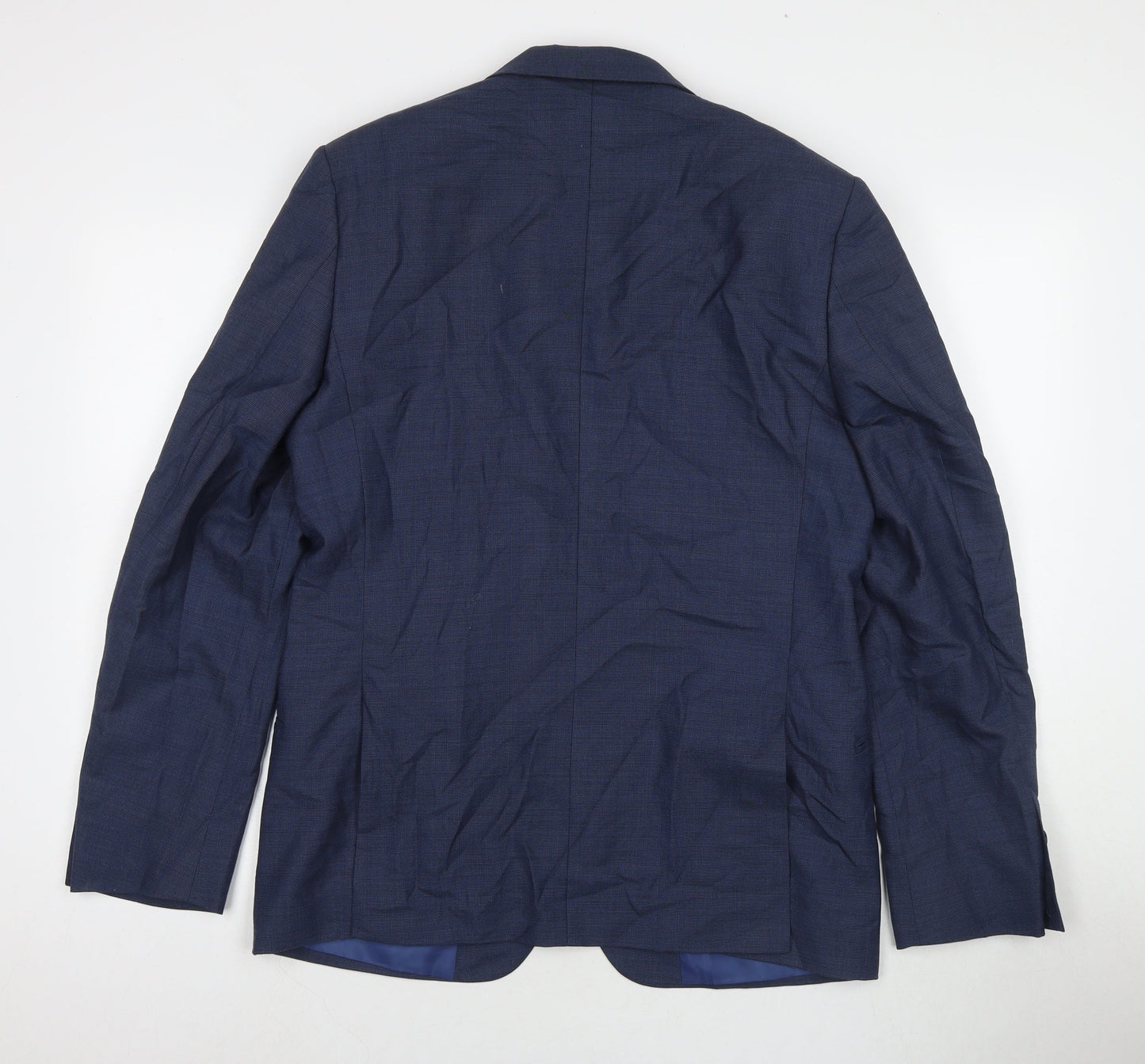Marks and Spencer Mens Blue Wool Jacket Suit Jacket Size 40 Regular