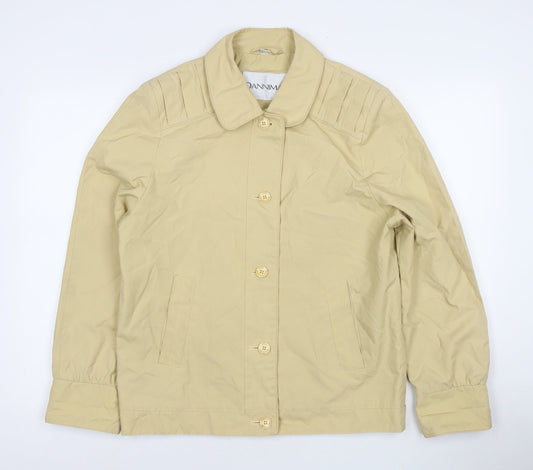 Dannimac Womens Beige Jacket Size 12 Button