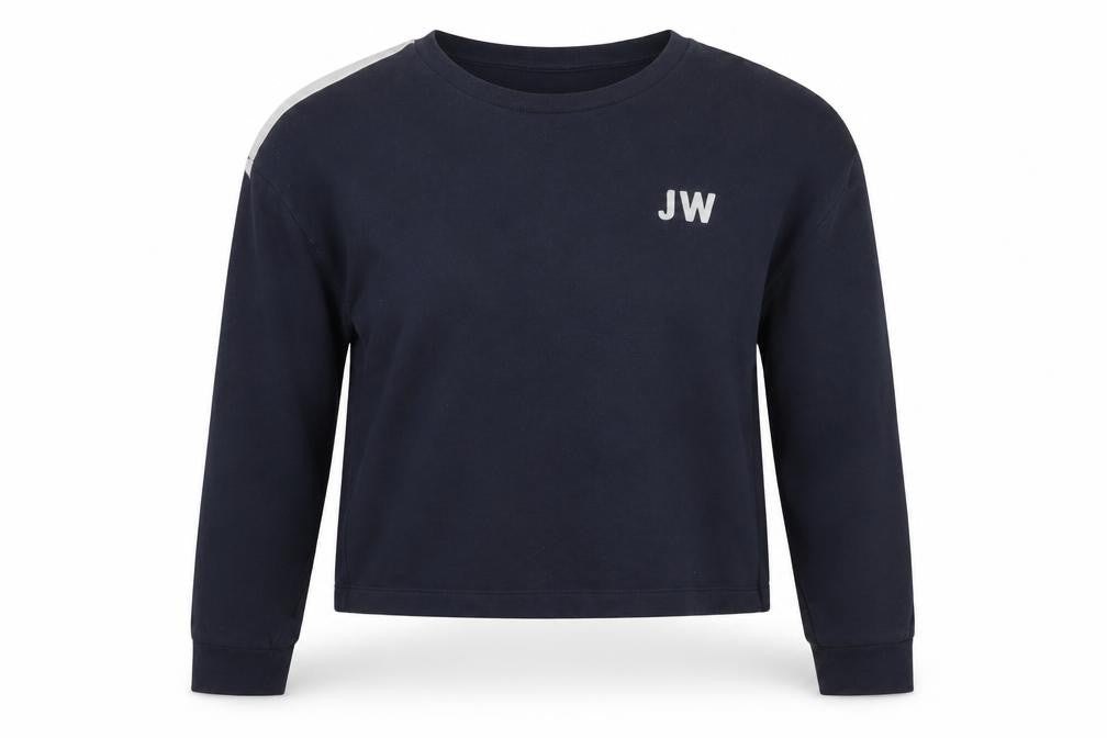 Jack Wills Womens Blue Cotton Pullover Sweatshirt Size 14 Pullover