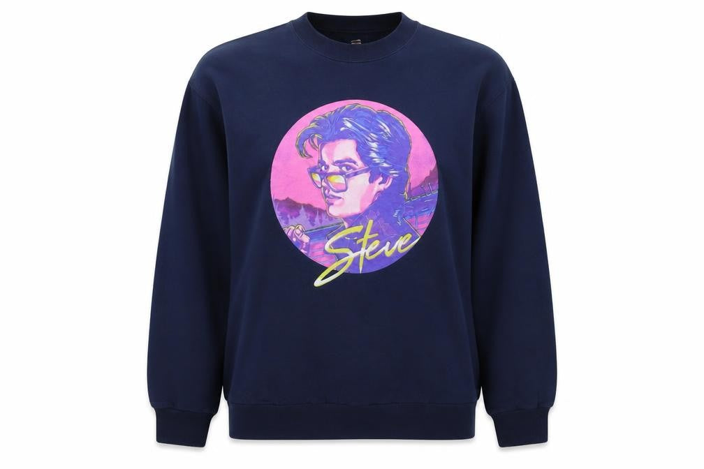 Hannes Womens Blue Cotton Pullover Sweatshirt Size L Pullover - Steve Pretty Boy