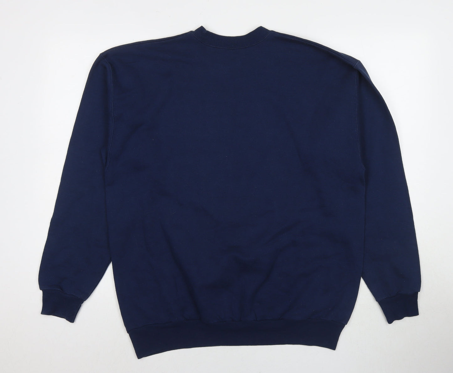 Hannes Womens Blue Cotton Pullover Sweatshirt Size L Pullover - Steve Pretty Boy