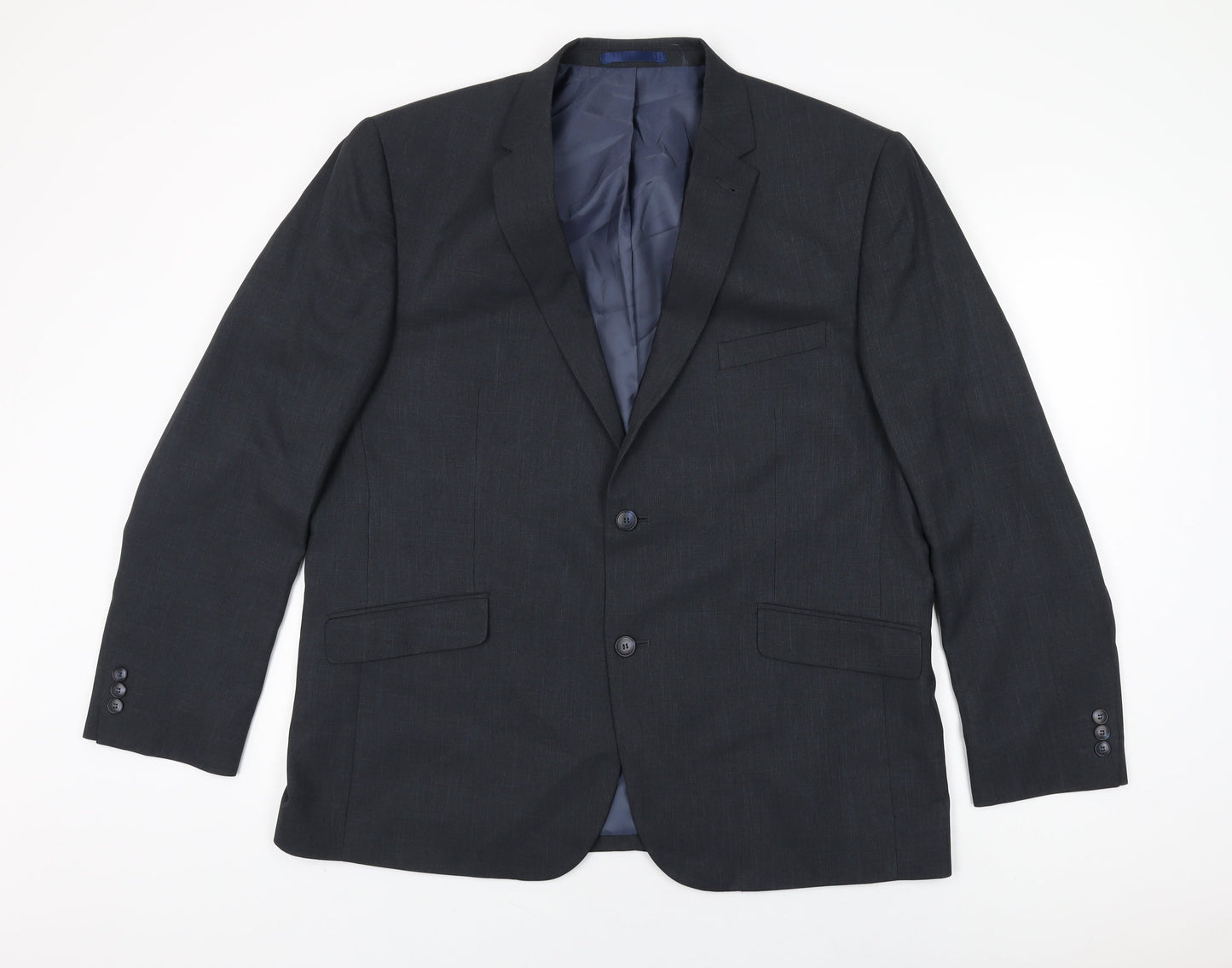 Taylor & Wright Mens Grey Polyester Jacket Suit Jacket Size 46 Regular