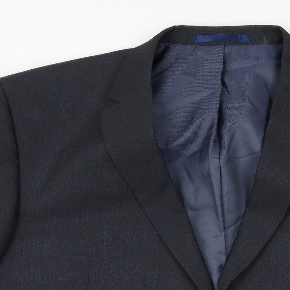 Taylor & Wright Mens Grey Polyester Jacket Suit Jacket Size 46 Regular
