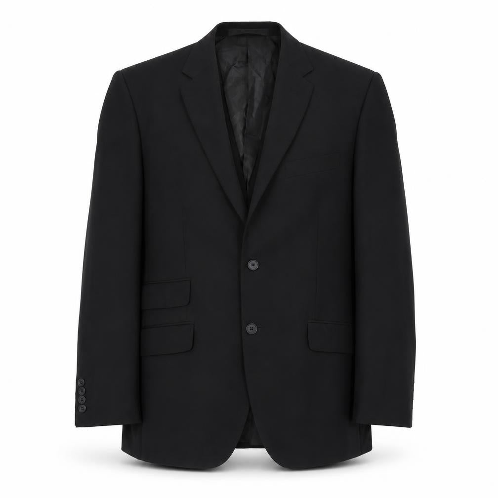 Marks & Spencer Mens Black Polyester Jacket Suit Jacket Size 40 Regular