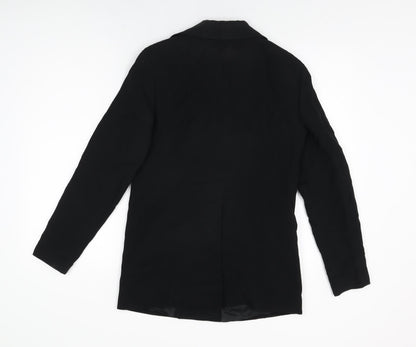 Episode Womens Black Jacket Coat Size 4 Button