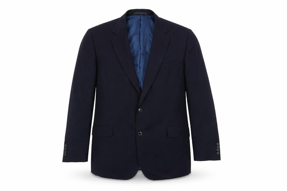 Marks & Spencer Mens Blue Wool Jacket Suit Jacket Size 42 Regular
