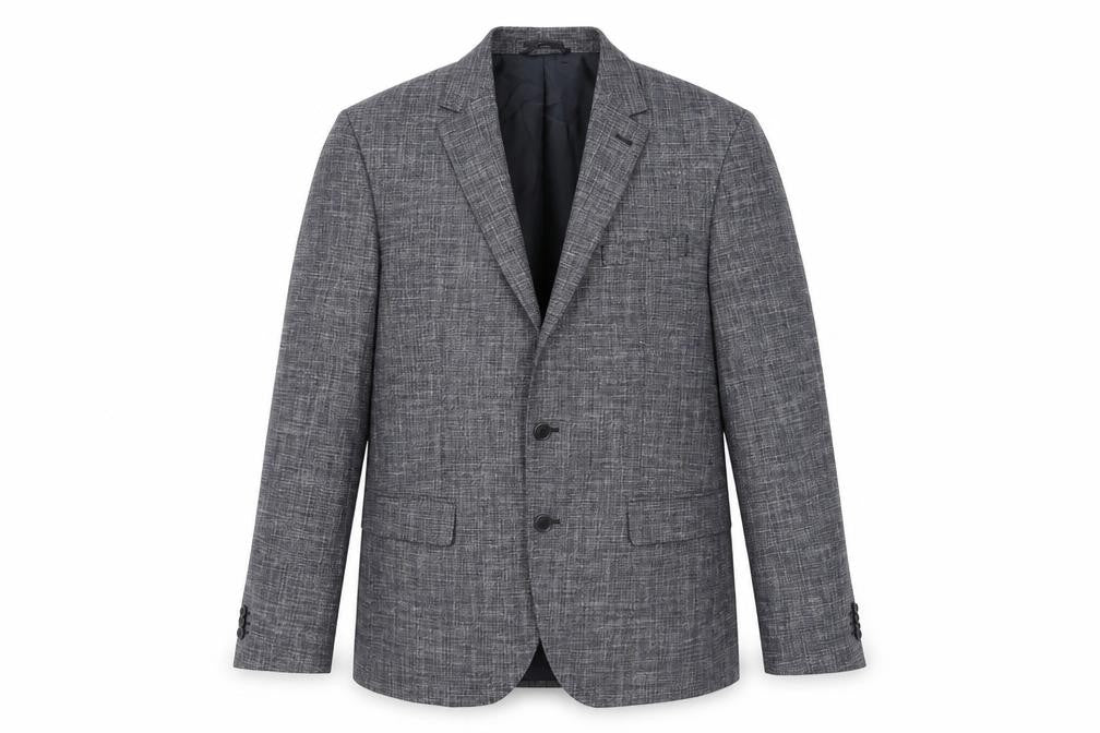 Marks & Spencer Mens Blue Polyester Jacket Suit Jacket Size 42 Regular