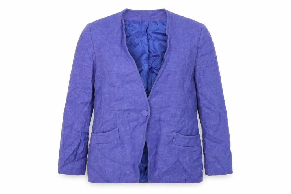 Libra Womens Blue Jacket Size 12 Button