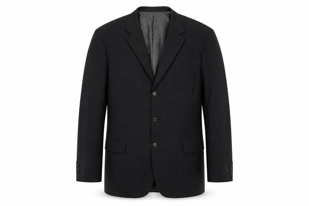 Marks & Spencer Mens Black Polyester Jacket Suit Jacket Size 44 Regular