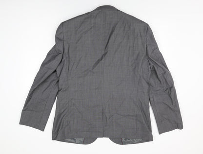 Next Mens Grey Polyester Jacket Suit Jacket Size 42 Regular