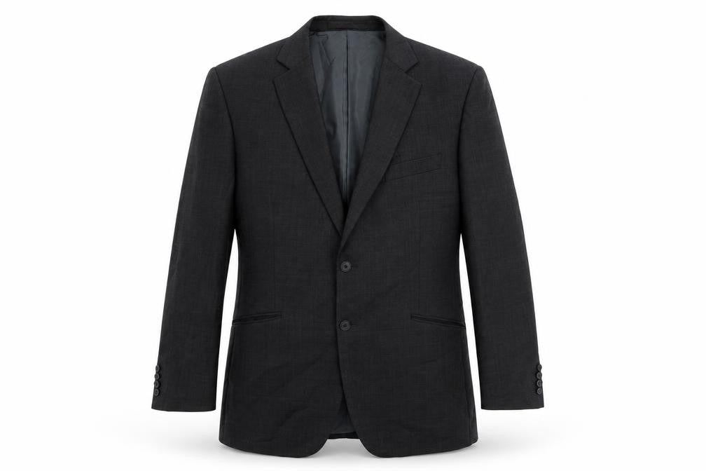 Marks & Spencer Mens Black Wool Jacket Suit Jacket Size 42 Regular