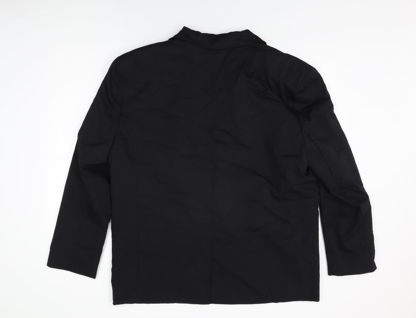 COLLUSION Womens Black Jacket Blazer Size 14 Button